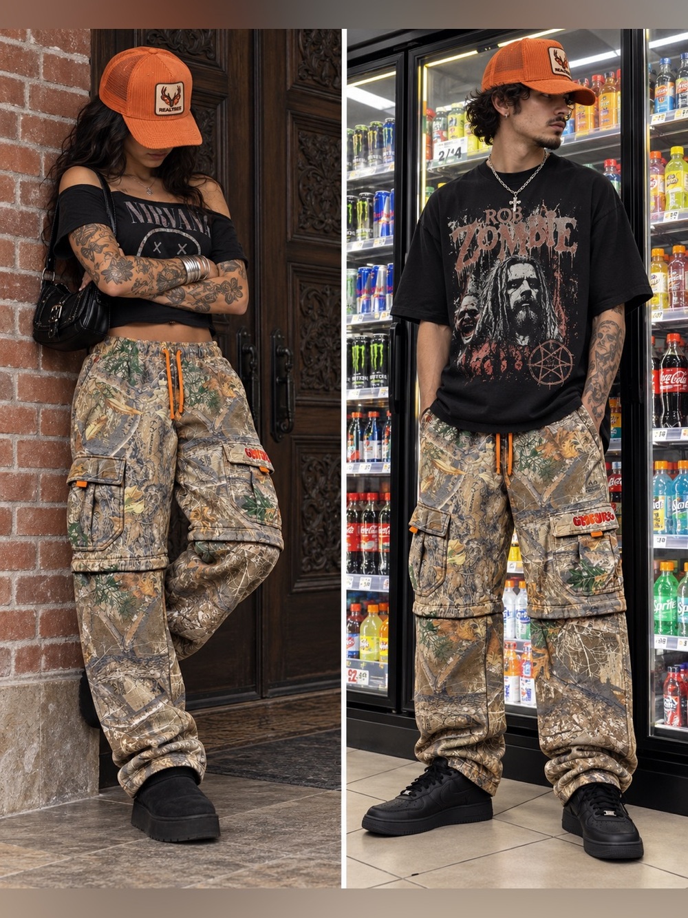 Empyre x Realtree EDGE Convertible Zip Off Cargo Sweatpants Camo Size Large L